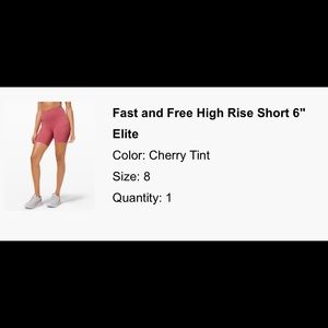 Lululemon Biker Short